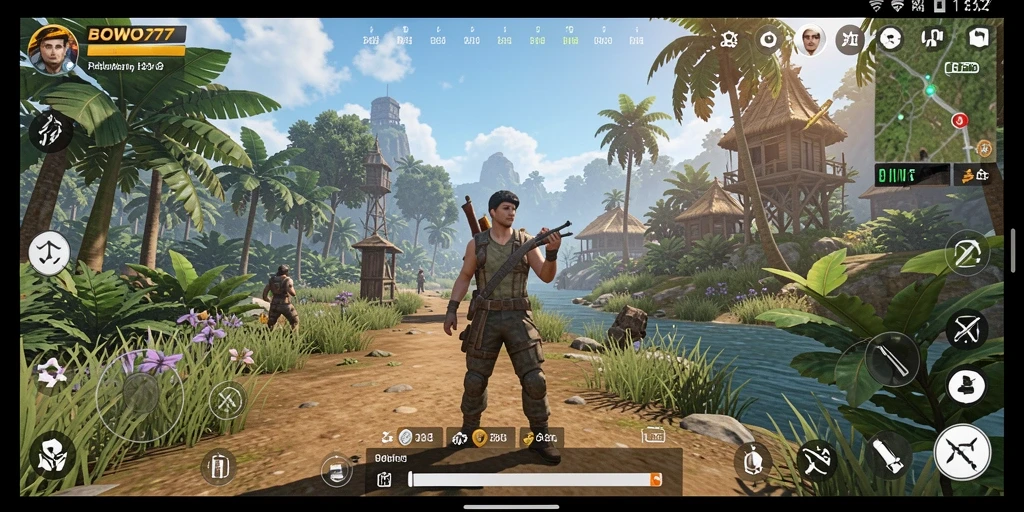 Screenshot menunjukkan aksi mendebarkan dalam gameplay Open World.
