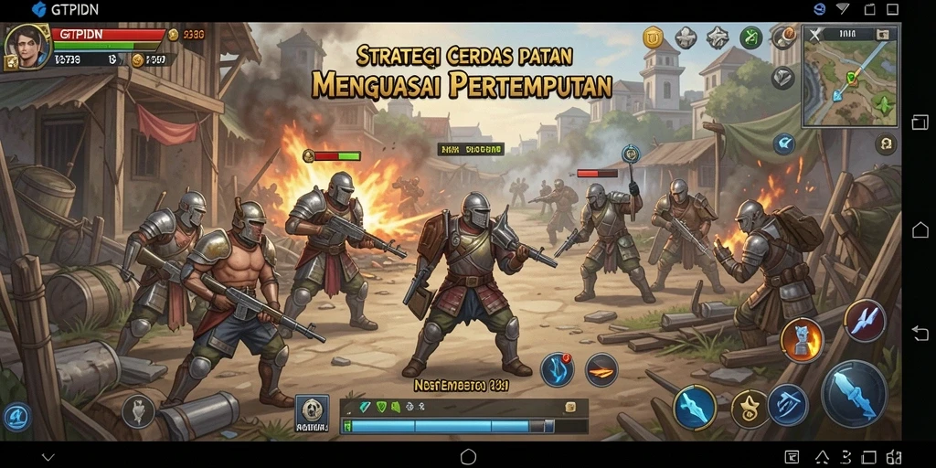 Tampilan gameplay GTPIDN dengan strategi mendalam dan pertempuran seru.