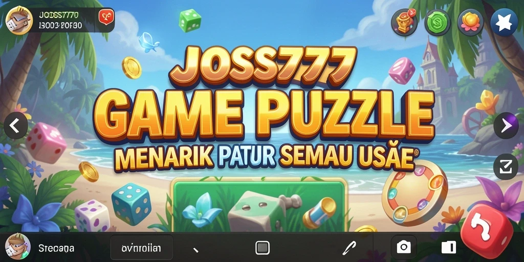 Tampilan gameplay Puzzle yang menarik dan menantang di JOSS777.