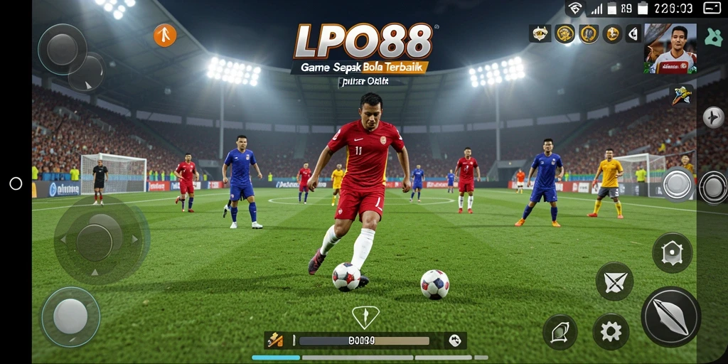 Tampilan gameplay LPO88 yang menegangkan dan penuh aksi sepak bola.