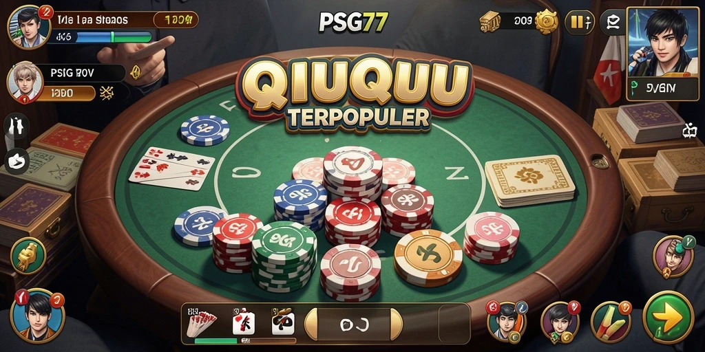 Tampilan gameplay QiuQiu yang mendebarkan di PSG77.