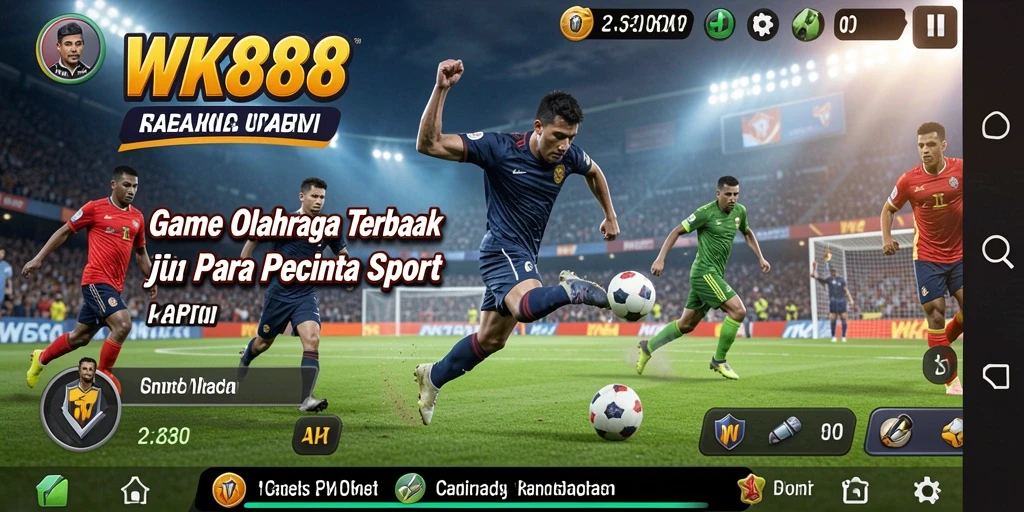 Tampilan gameplay seru yang menggabungkan berbagai cabang olahraga.