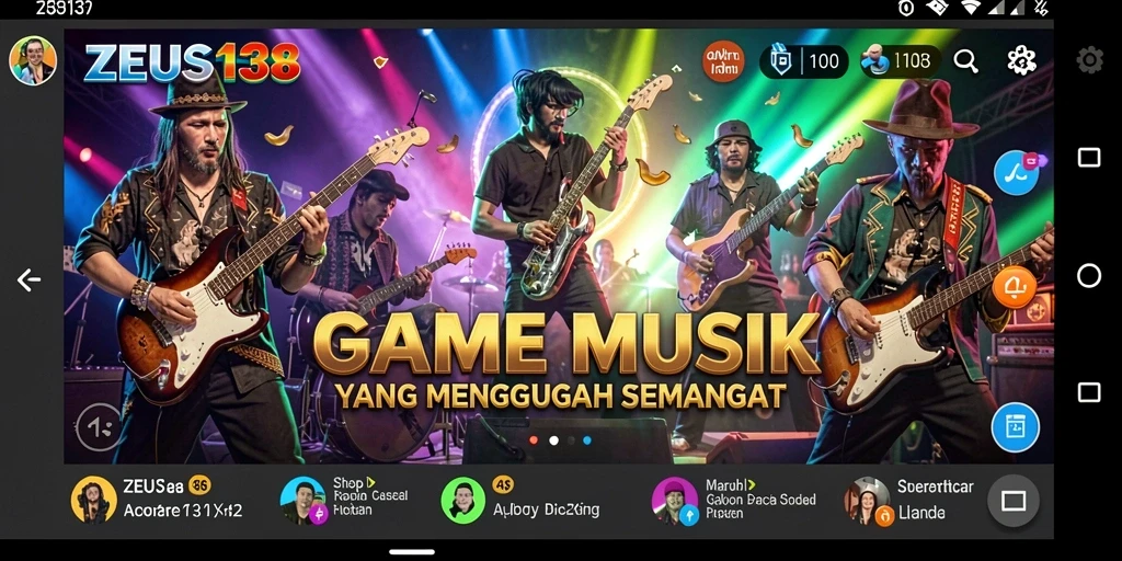 Tampilan gameplay seru dalam aplikasi ZEUS138.